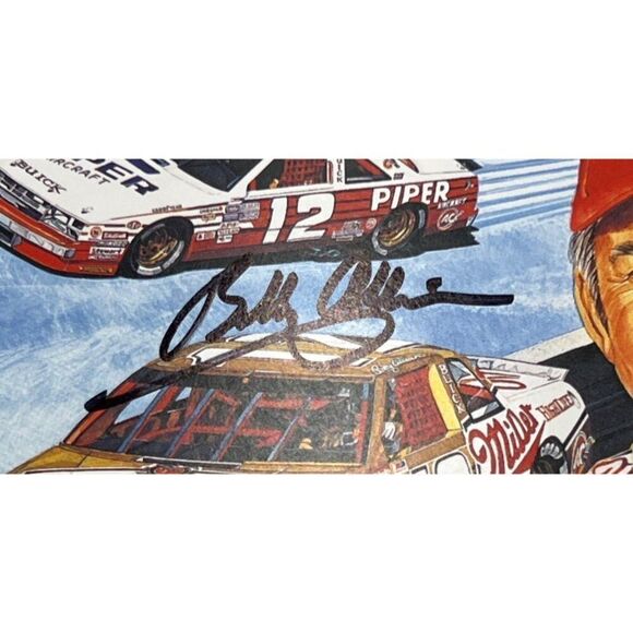 Bobby Allison Autographed NASCAR Postcard Racing Signed - Picture 2 of 3